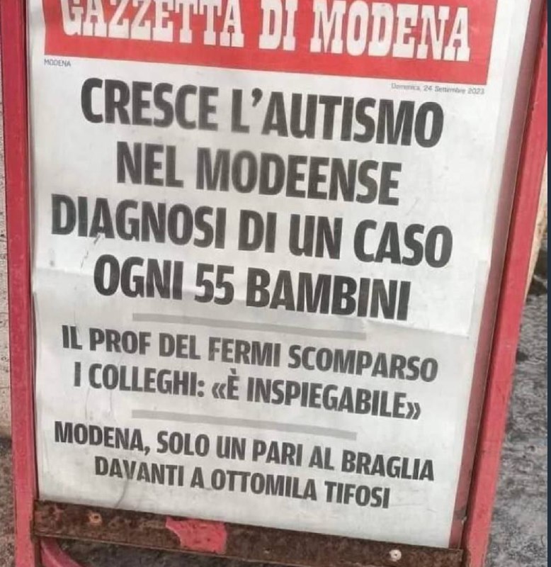 Cosa sarà a far crescere l'autismo …