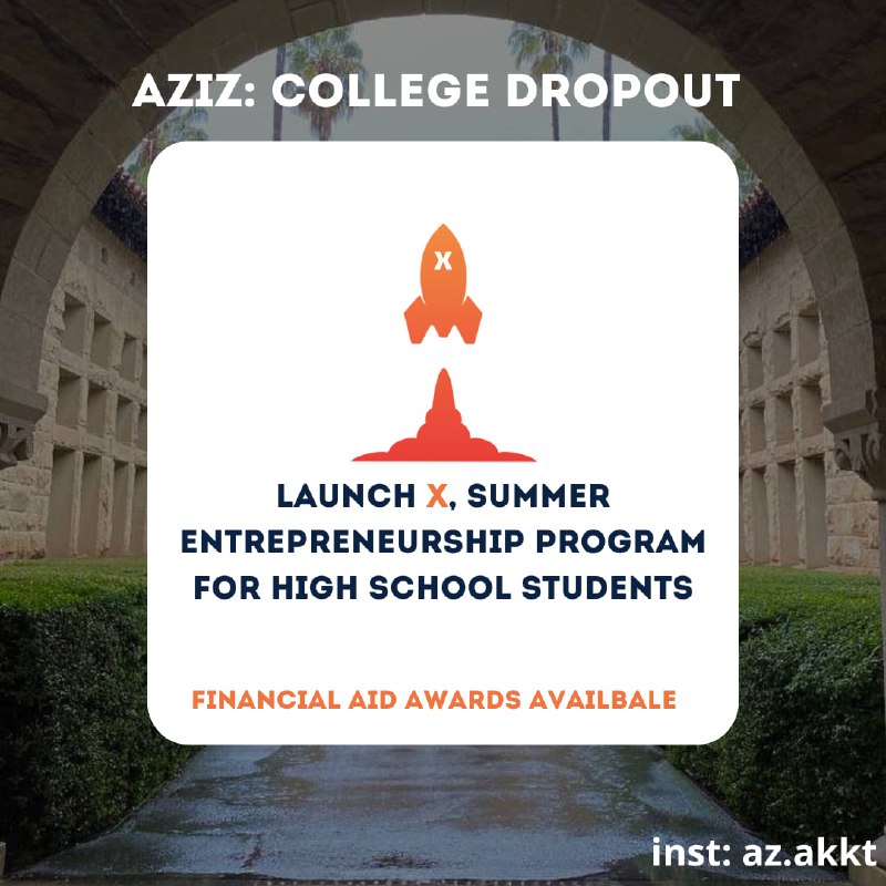 [***🚀***LaunchX](https://www.launchx.com/admissions/financial-awards) is a summer entrepreneurship program …