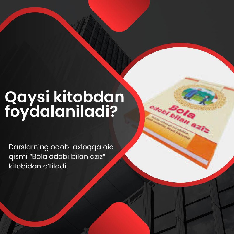 Mavzularimizning odob-axloqqa doir qismi Ustoz Ziyovuddin …