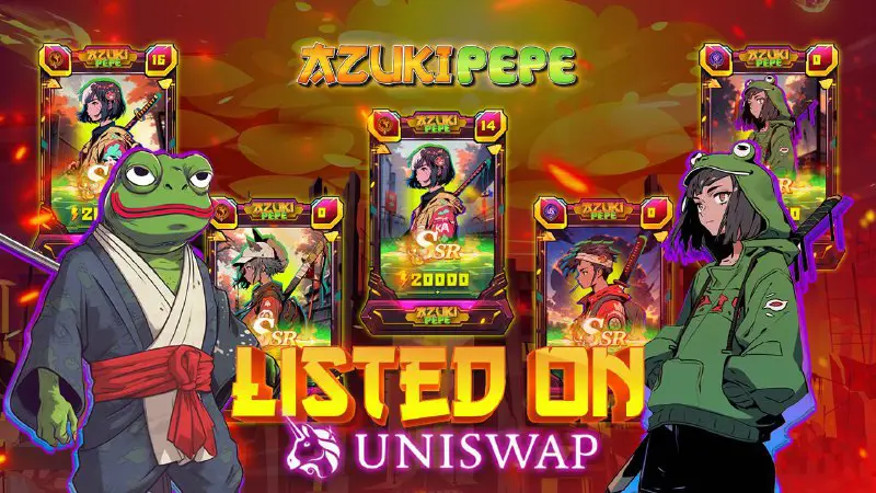 ***🍸*** **AzukiPepe has officially listed on …