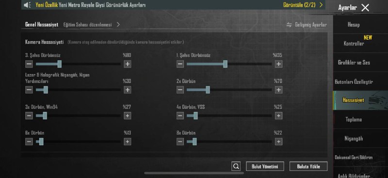 Hassasiyeti belə götrün control koduda budu …