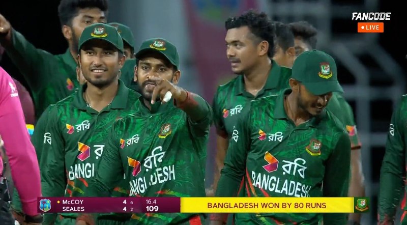 BANGLADESH WON THE T20I SERIES 3-0 …