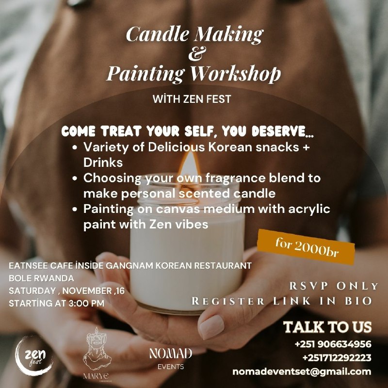 Candle Making &amp; Painting Workshop