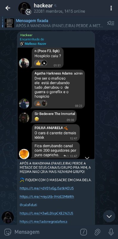 Os bonitos derrubam nossos grupos.