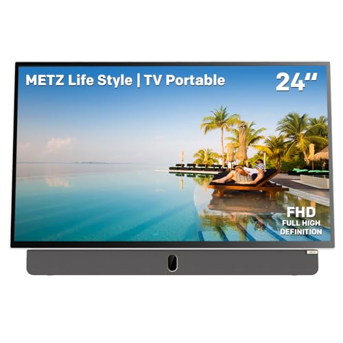 **Metz TV Portatile, MPE7000Z, 24", Batteria …