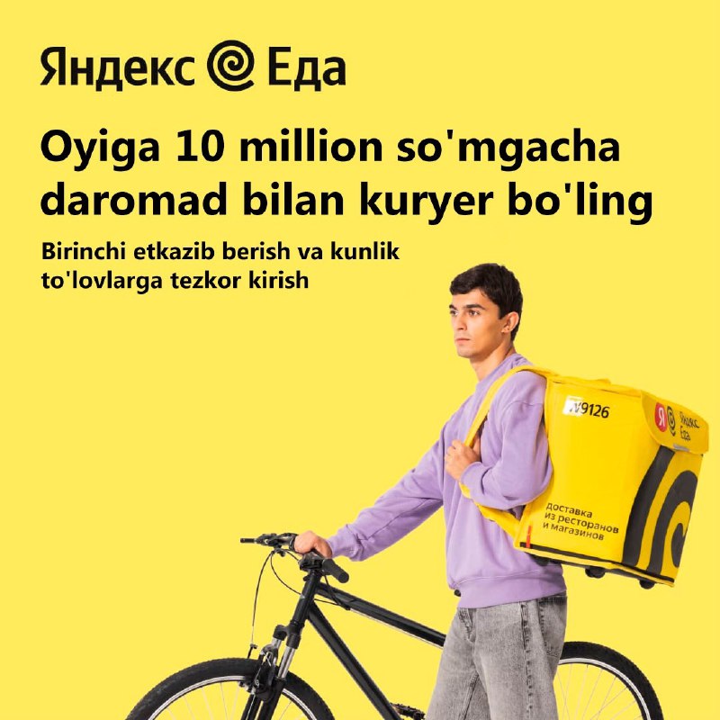 [Yandex eats](https://my.saleads.pro/s/8xfdi/3021) kompaniyasi [kuryerlarni](https://my.saleads.pro/s/8xfdi/3021) ishga taklif …