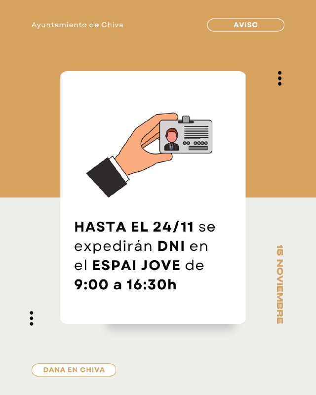 [#AVISO](?q=%23AVISO) - ***🪪*** Hasta el 24 …