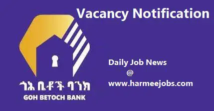 Vacancy at **Goh Betoch Bank** S.C