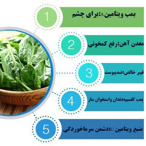 **اسفناج سرتاپا را درمان میکند**