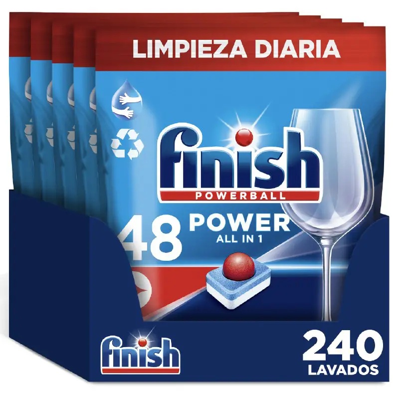 ***🔥*** **Pack de 3 Finish Powerball Power All in 1 Pastillas para el lavavajillas, 80 pastillas (TOTAL 240 PASTILLAS)**[.](https://img.mrvcdn.com/g/fb/kf/E426813ec432b4c73b131dd5131e3dbecM.jpg)[#Miravia](?q=%23Miravia)
