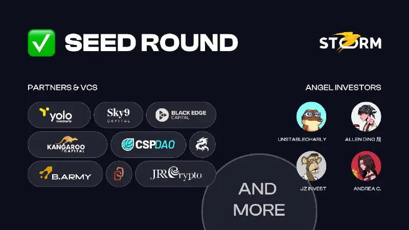 ***?*** Exciting update: Storm Trade's seed round successfully closed!