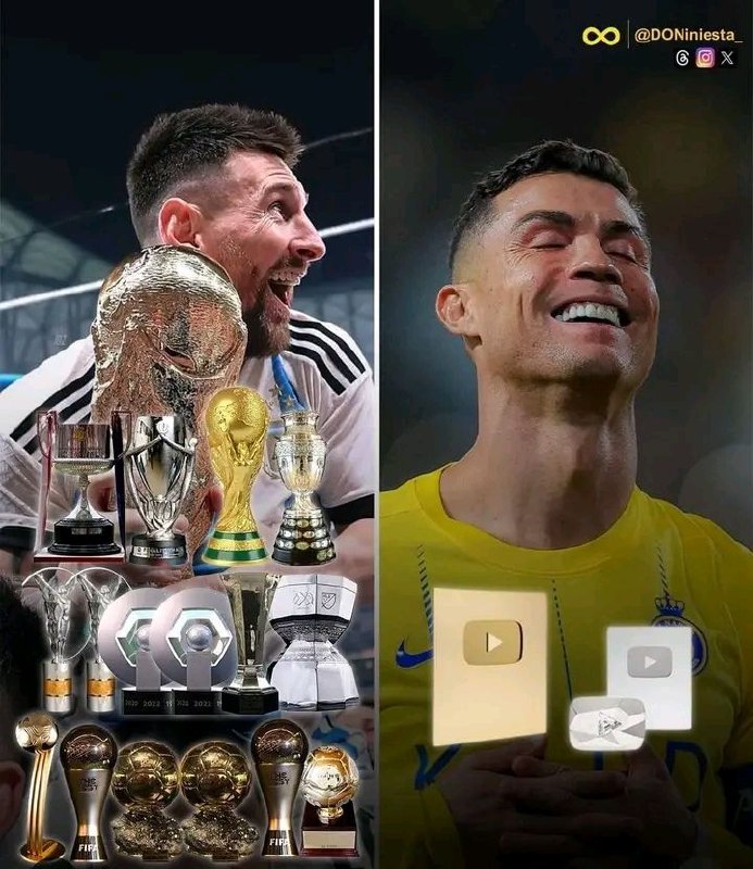 إنجازات ميسي وكريستيانو اخر 4 سنوات