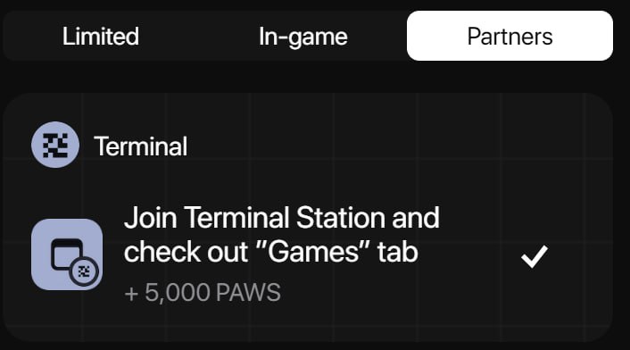 **Terminal Station x PAWS** ***✅***