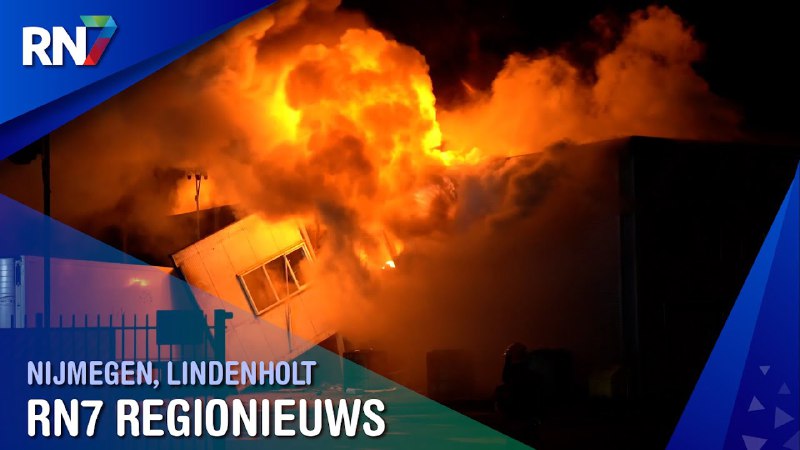 Explosies bij grote brand Nijmegen || …