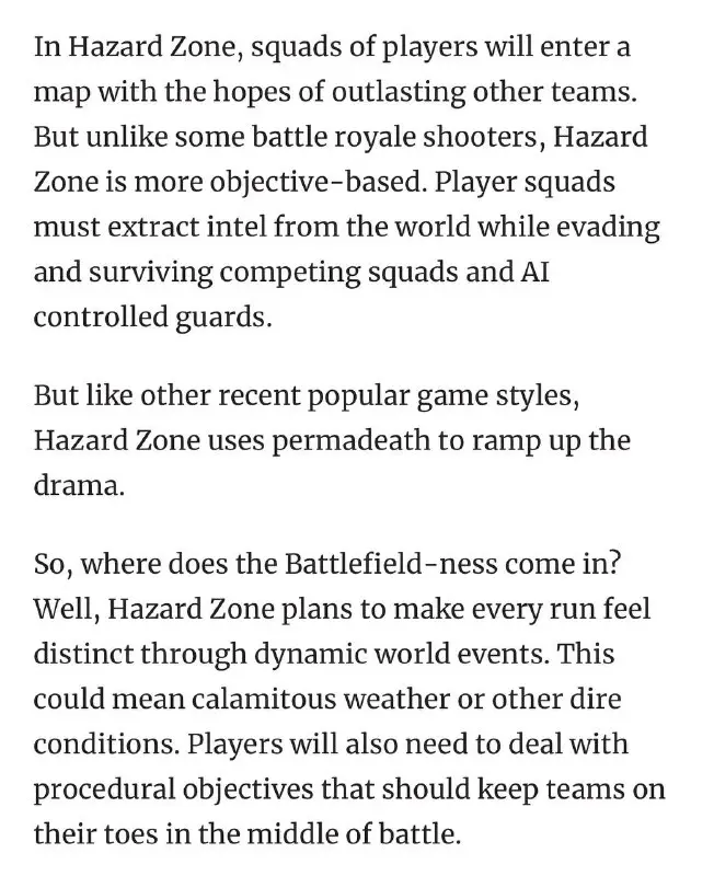 Battlefield 2042’s Hazard Zone mode might …