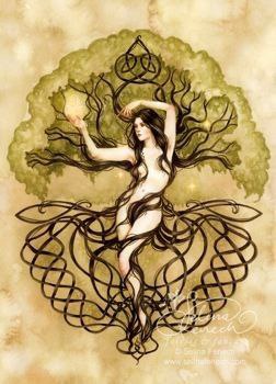 Nemonta, Celtic goddess of the sacred …