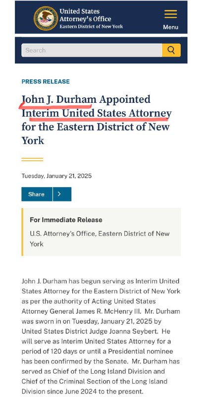 ***?******✅*** John Durham, ein erfahrener Bundesanwalt …