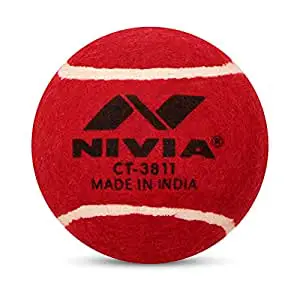 Nivia Cricket Tennis Ball (Pack of 12 Balls) @221