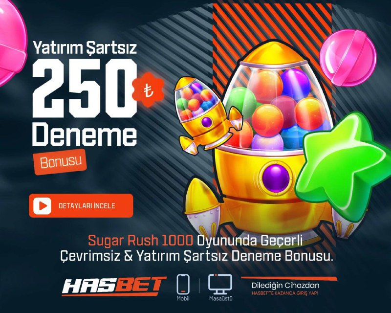 **HASBET DENEME BONUSU*******✅️***** **SUGAR RUSH 1000 …