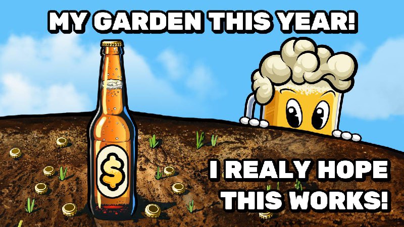 Our **$BEER** **garden** is in full …