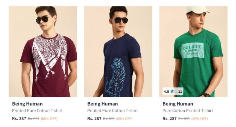 ***🔥*** Myntra : Being Human Men's …