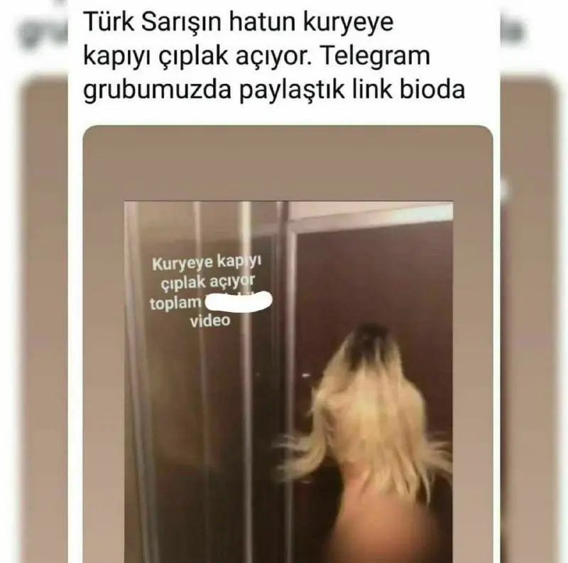 [**Kapıyı çıplak açan kurye ve devamında …