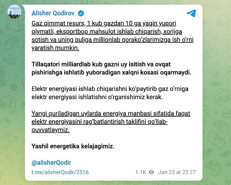 Alisher Qodirov xato gapirdi. Lekin nima …