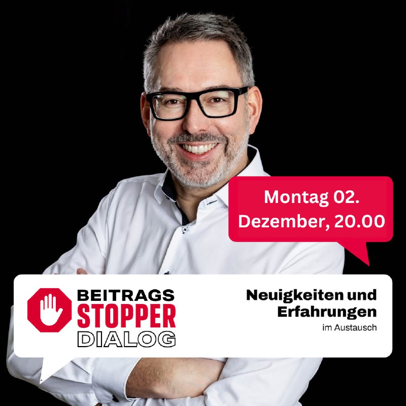 ***🛑*** **Beitragsstopper im Dialog**KOSTENLOS