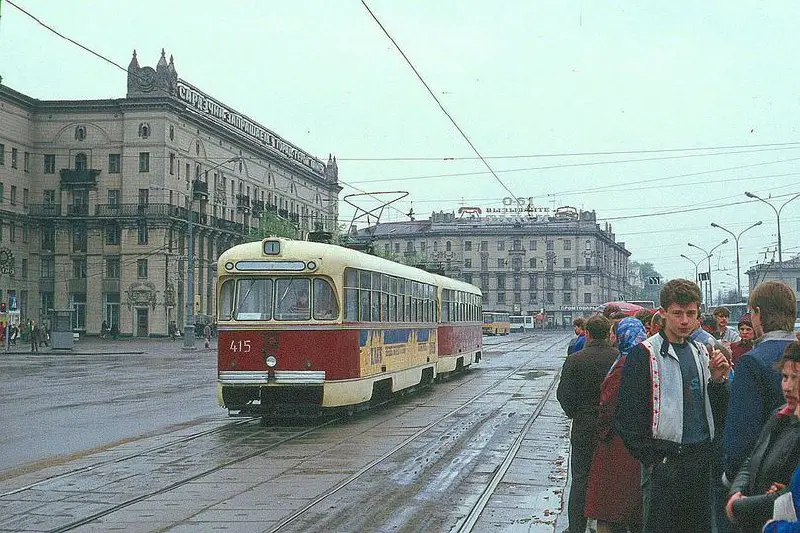 Мінск, Прывакзальная плошча, 1987 год