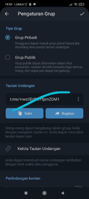 kalo riwayat obrolan nya masih hidden …