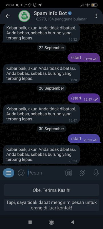 Pastiin acc aman sebelum send format