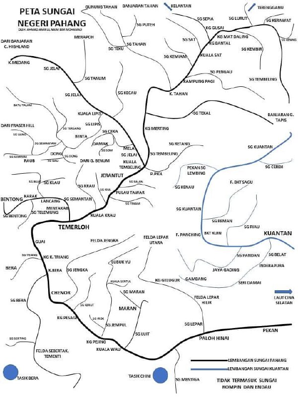 Peta Sungai Negeri Pahang