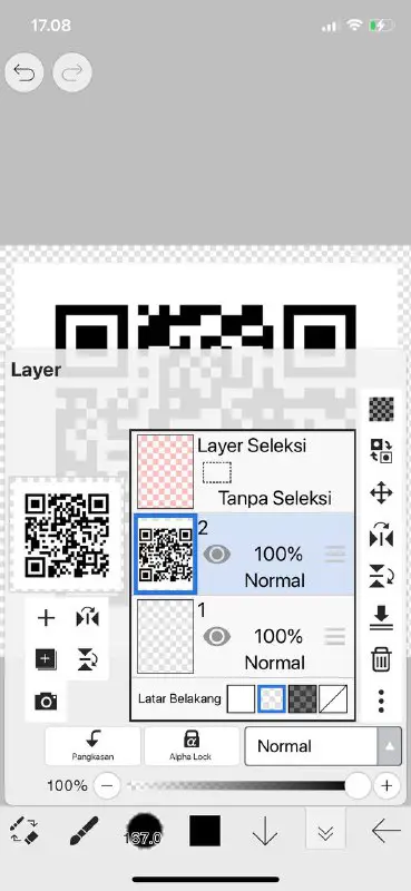 pertama, kalian siapin dulu qr code …