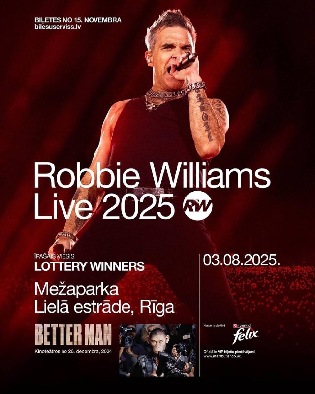 Robbie Williams in Riga***🌹***