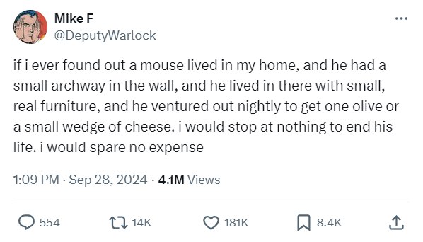 Never Anthropomorphise Vermin