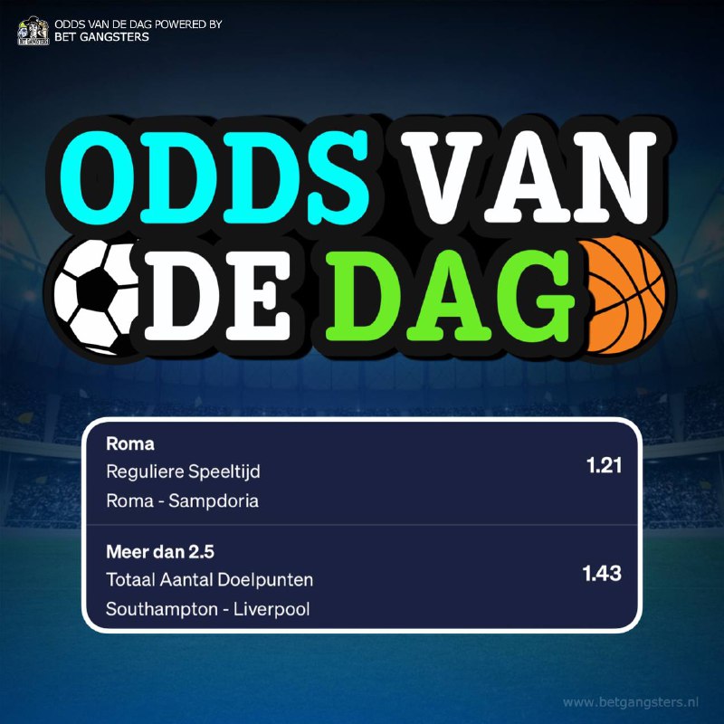 *****🇳🇱***** **ODDS VAN DE DAG** *****🇳🇱*****