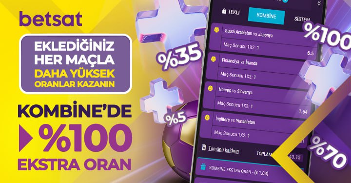 ***⭐️*** KOMBİNE’DE %100 EKSTRA ORAN FIRSATI! …