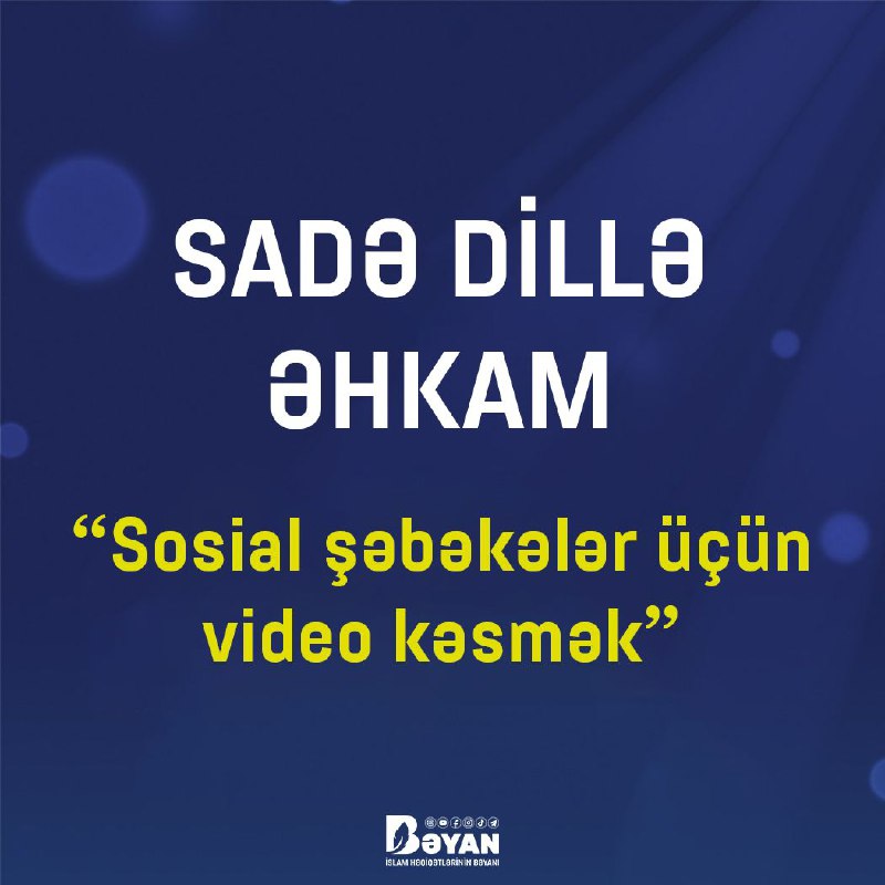 **Sosial şəbəkəkər üçün video kəsmək**