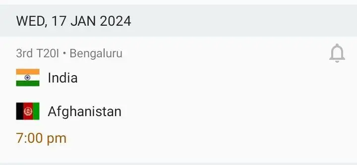 AFGHANISTAN TOUR OF INDIA 2024 ***Date …