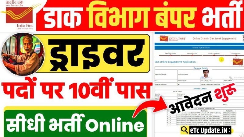 ***🗣️*****Bihar Post Office Car Driver Recruitment …