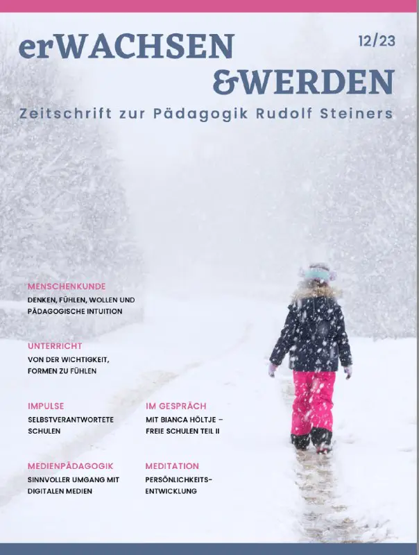 erWACHSEN&amp;WERDEN - Zeitschrift zur Pädagogik Rudolf …