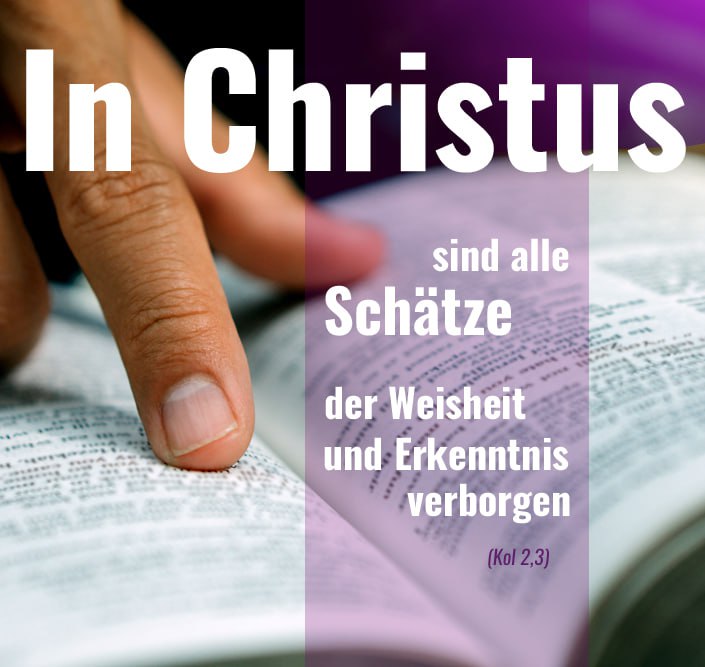 ***🟣*** **Sei klug in *Christus*!**