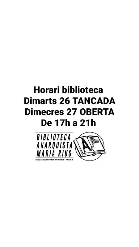 Biblioteca Anarquista Maria Rius