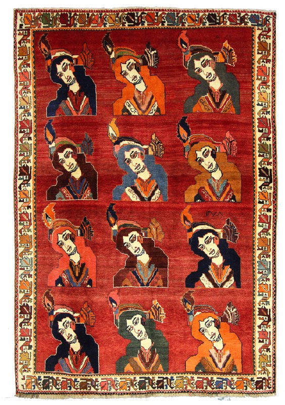قالیچه دستبافت قشقایی (155×230) سانتیمتر
