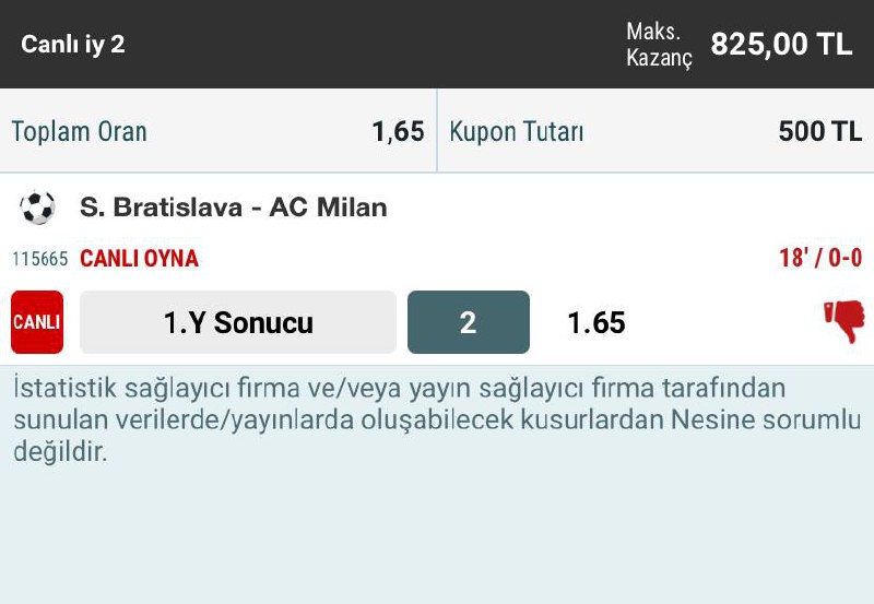 Canlıdan Milan alır diye deneyelim ***🧐***