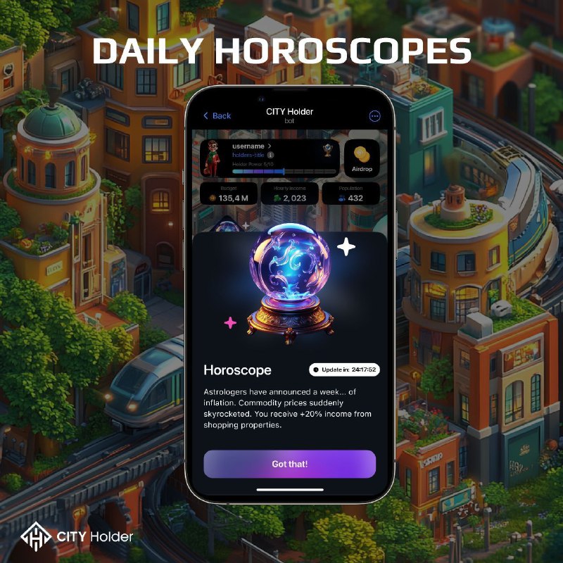 ***🔮*** Daily Horoscopes in CITY Holder!