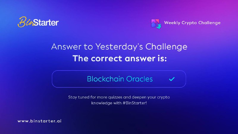 *****🎉*** Answer Reveal:** BinStarter Brainy Crypto …