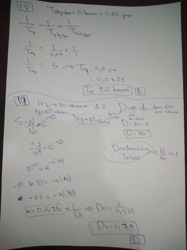 Biophysique 1ère Med Annaba