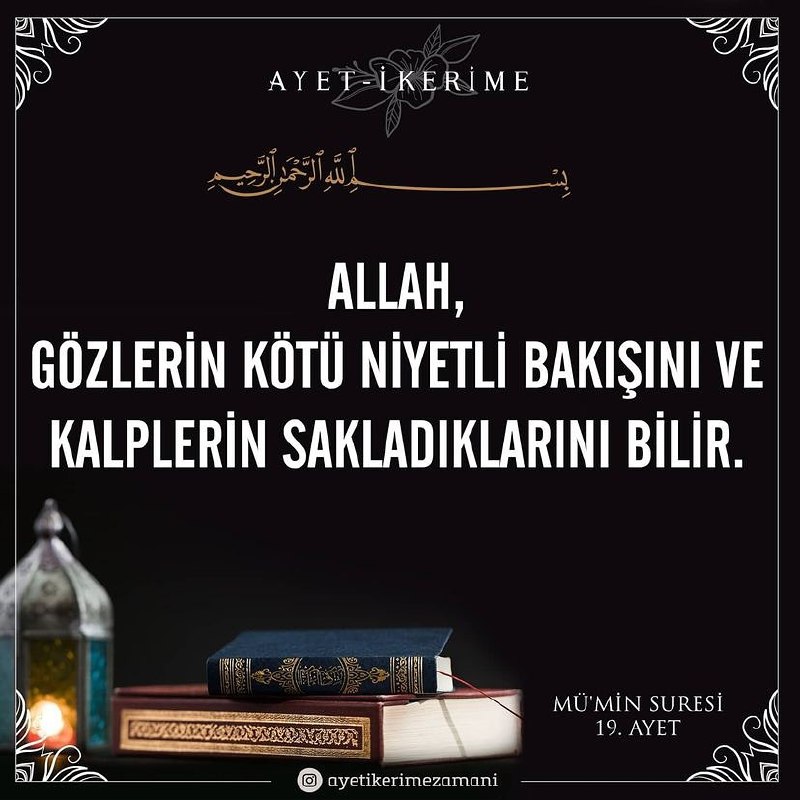 Allah, gözlerin kötü niyetli bakışını ve …