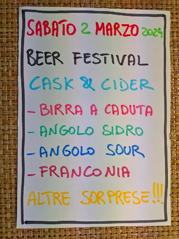 Festa della birra a Lo Scalino: cask, botticelle e sidri della birra a Lo Scalino: cask, botticelle e sidri
